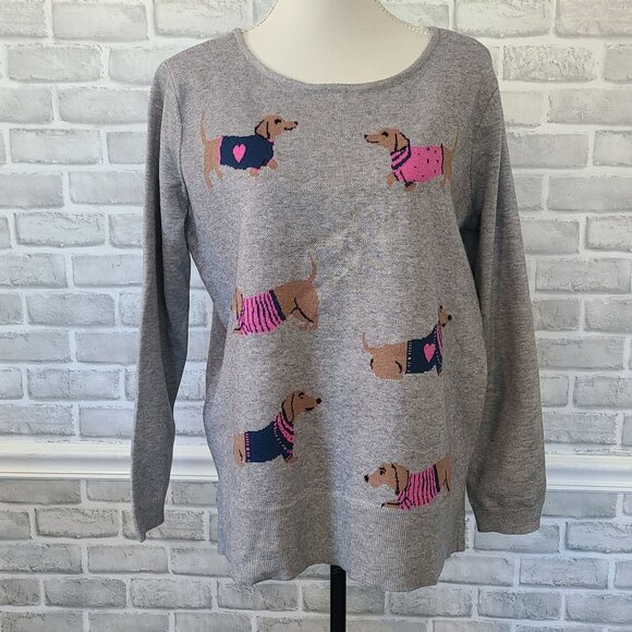 Astrologie Dachshund Puppy Intarsia Knit Sweater Weiner Dog NEW Lg Novelty - Picture 9 of 9